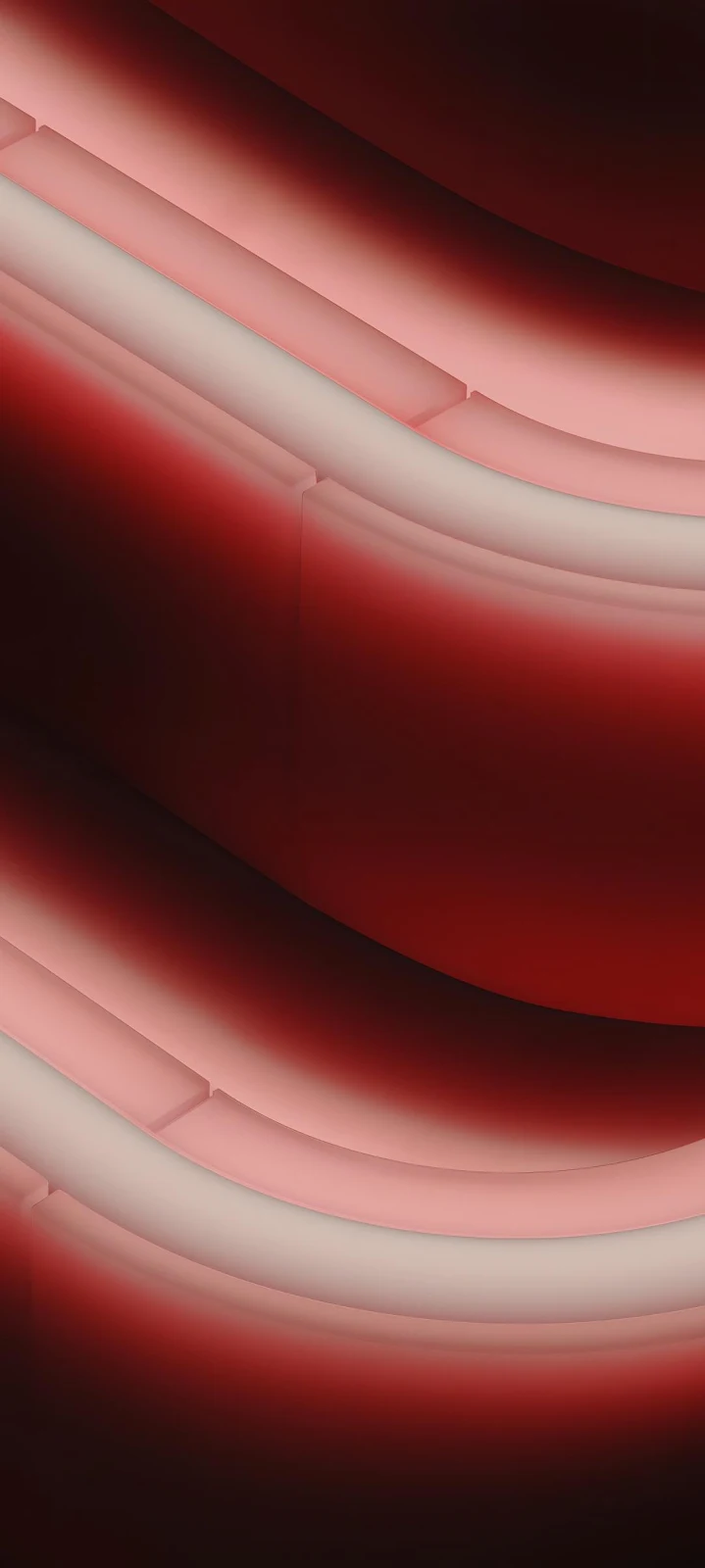 Abstract Red Glowing Curves - Digital Abstract Full HD iPhone Wallpaper (1084x2412)
