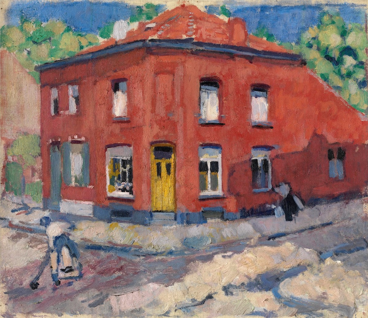 The Red House Late Snow 1907 1908