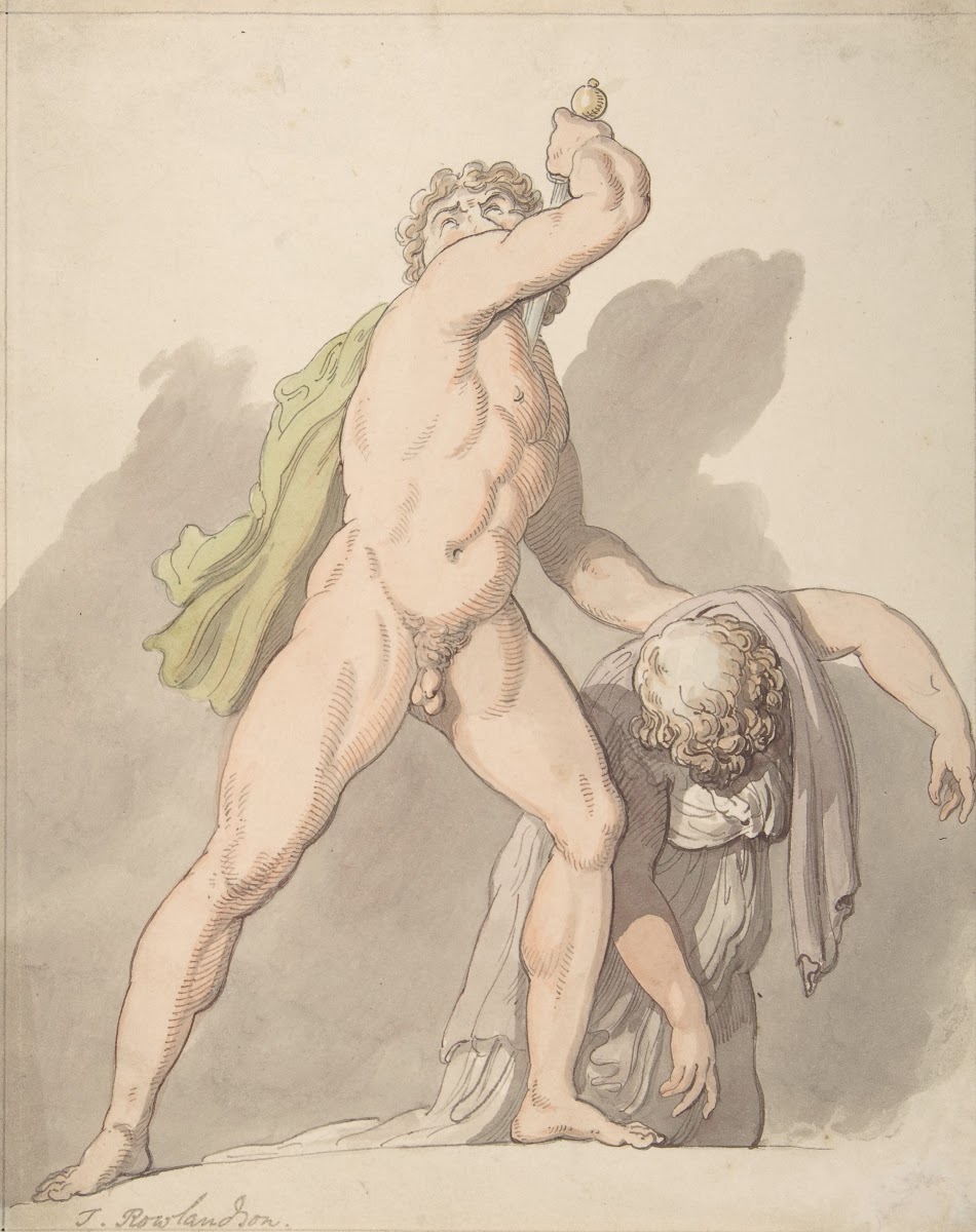Standing Nude Man Supporting Fainting Female Ludovisi Gaul in the Uffizi 1780182