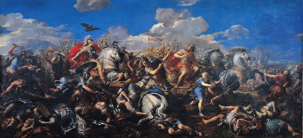 Battle of Alexander versus Darius between 1644 and 1650