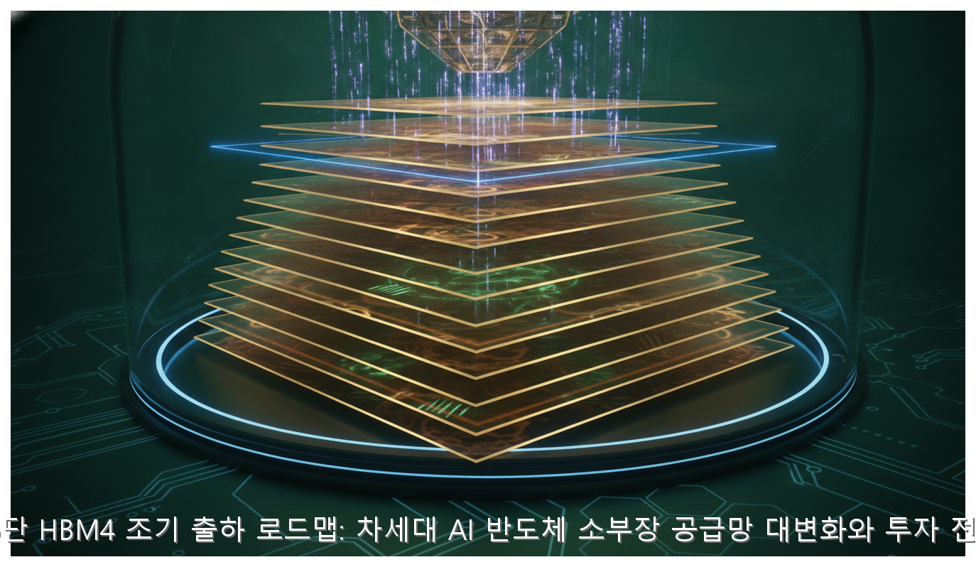 16단 HBM4 조기 출하와 AI 반도체 소부장 투자 전략 핵심 안내 및 분석 인포그래픽 (3)
