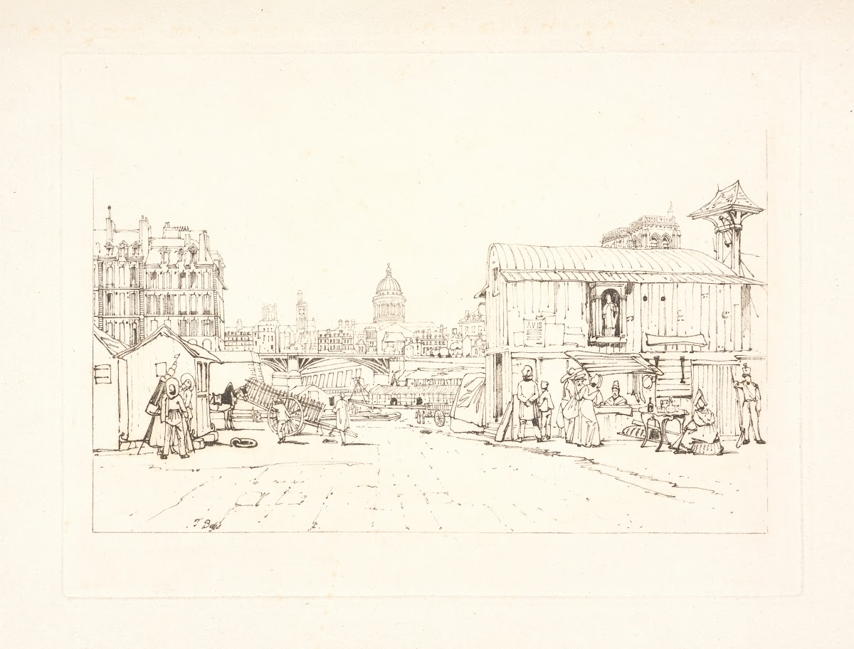 Quayside Notre Dame in Distance
