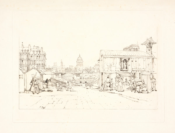 Quayside Notre Dame in Distance