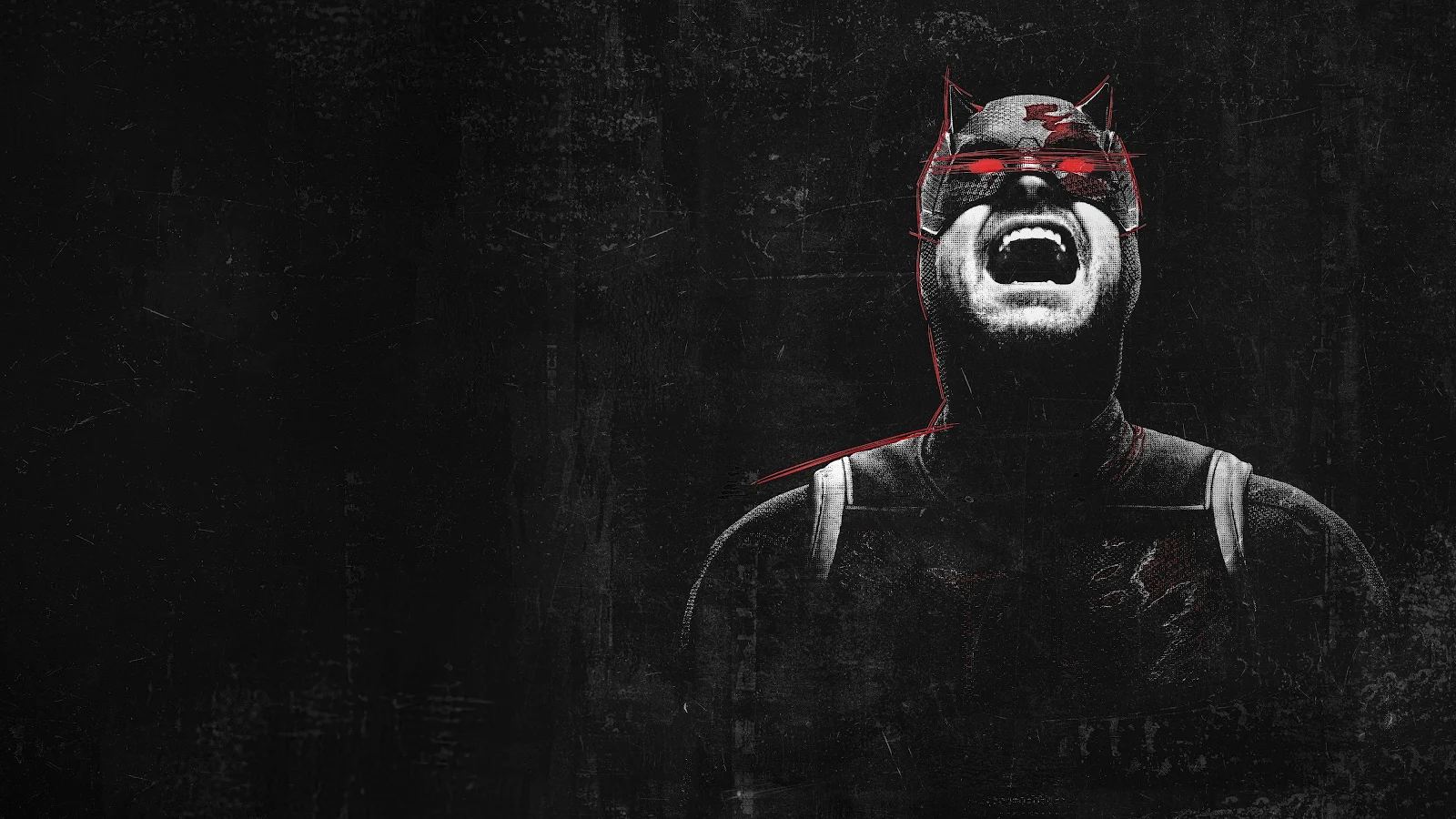 Marvel's Daredevil Screaming in Rage - Digital Art 4K Wallpaper (3840x2160)