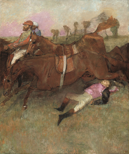 Scene from the Steeplechase  The Fallen Jockey 1866