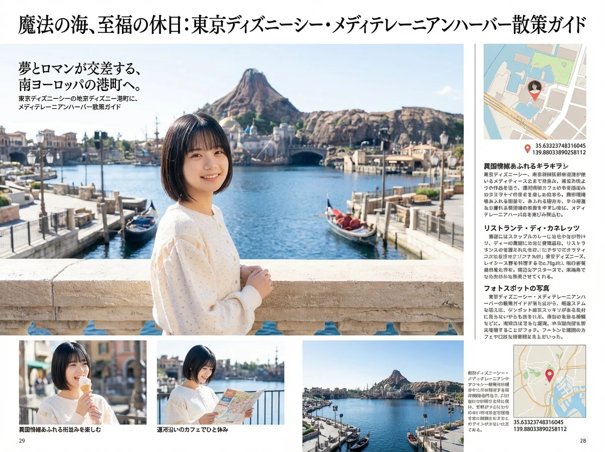 Diseño de página principal de revista japonesa: Álbum de fotografía Role观光