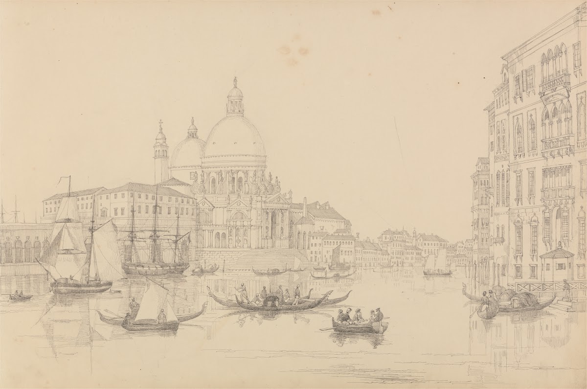 The Church of St Maria della Salute 1840