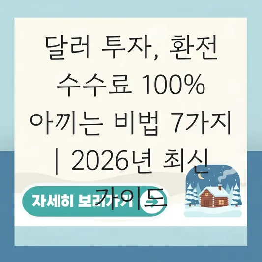 미국 환율 전망에 따른 달러 투자 시점 및 외화 예금 환전 수수료 아끼는 법 대표 이미지