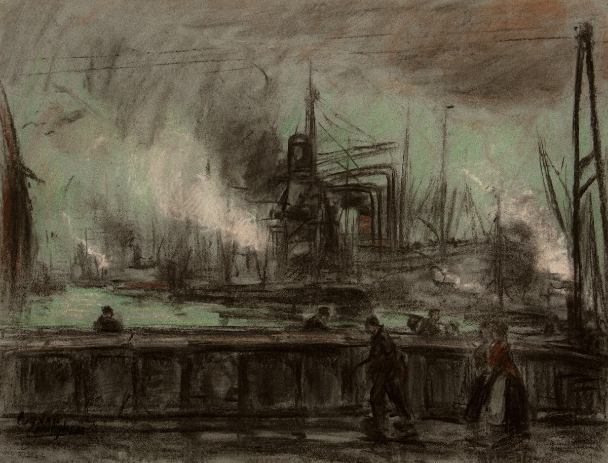 Graanzuiger aan het werk 1907   1917