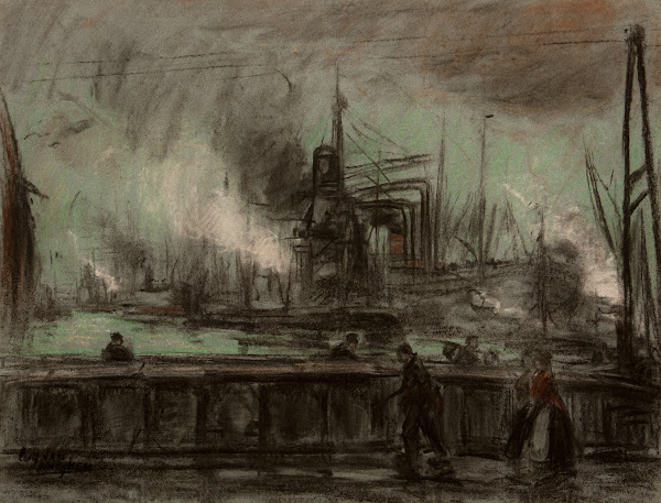 Graanzuiger aan het werk 1907   1917