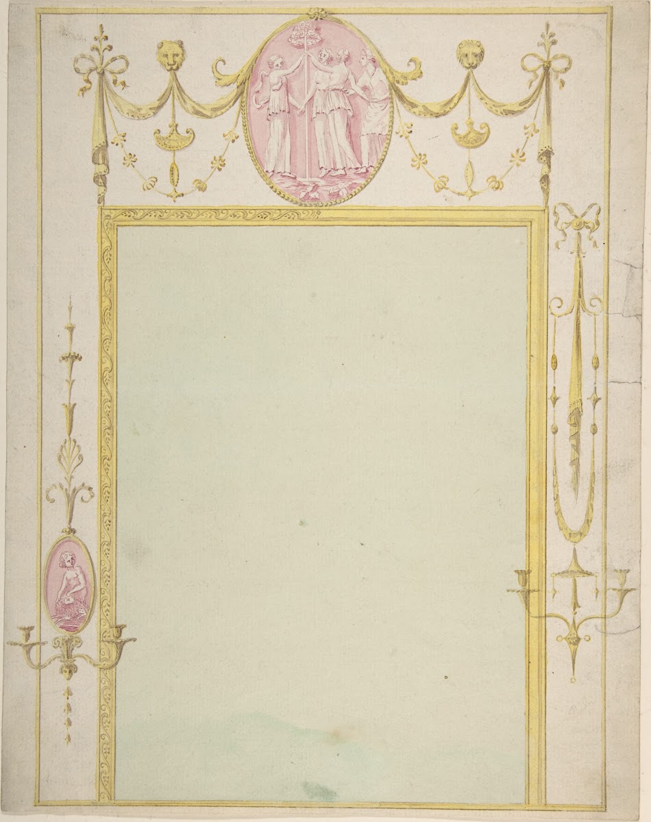 Design for a Mirror mid 18thearly 19th century