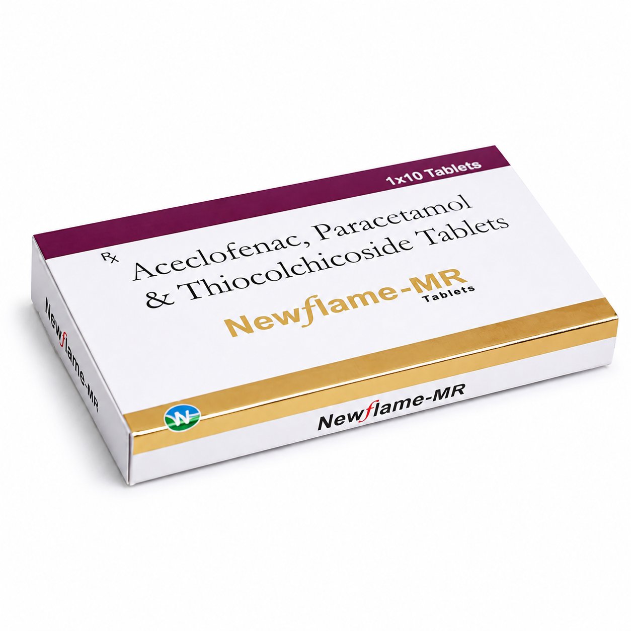 NEWFLAME-MR TAB — Aceclofenac (100mg)+Paracetamol (325mg)+Thiocolchicoside (4mg)