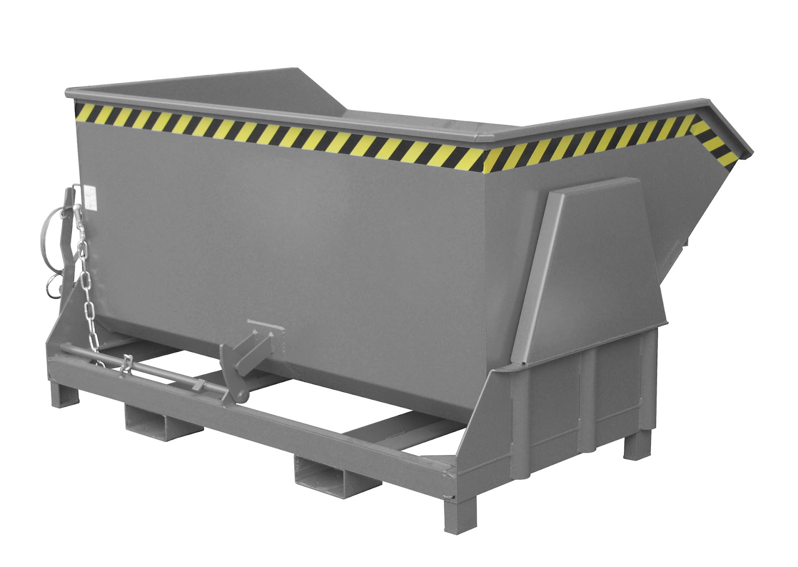 Kiepcontainer BK 150, gelakt, Muisgrijs