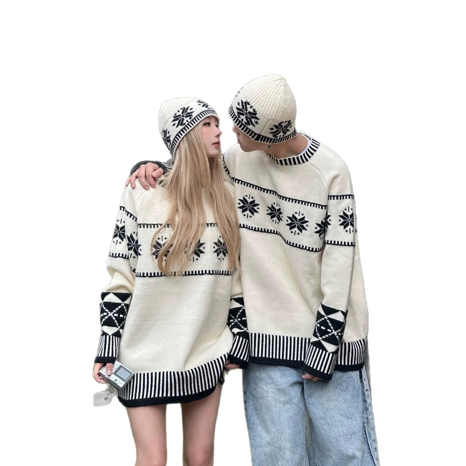 Unisex Nordic Style Knitted Sweater