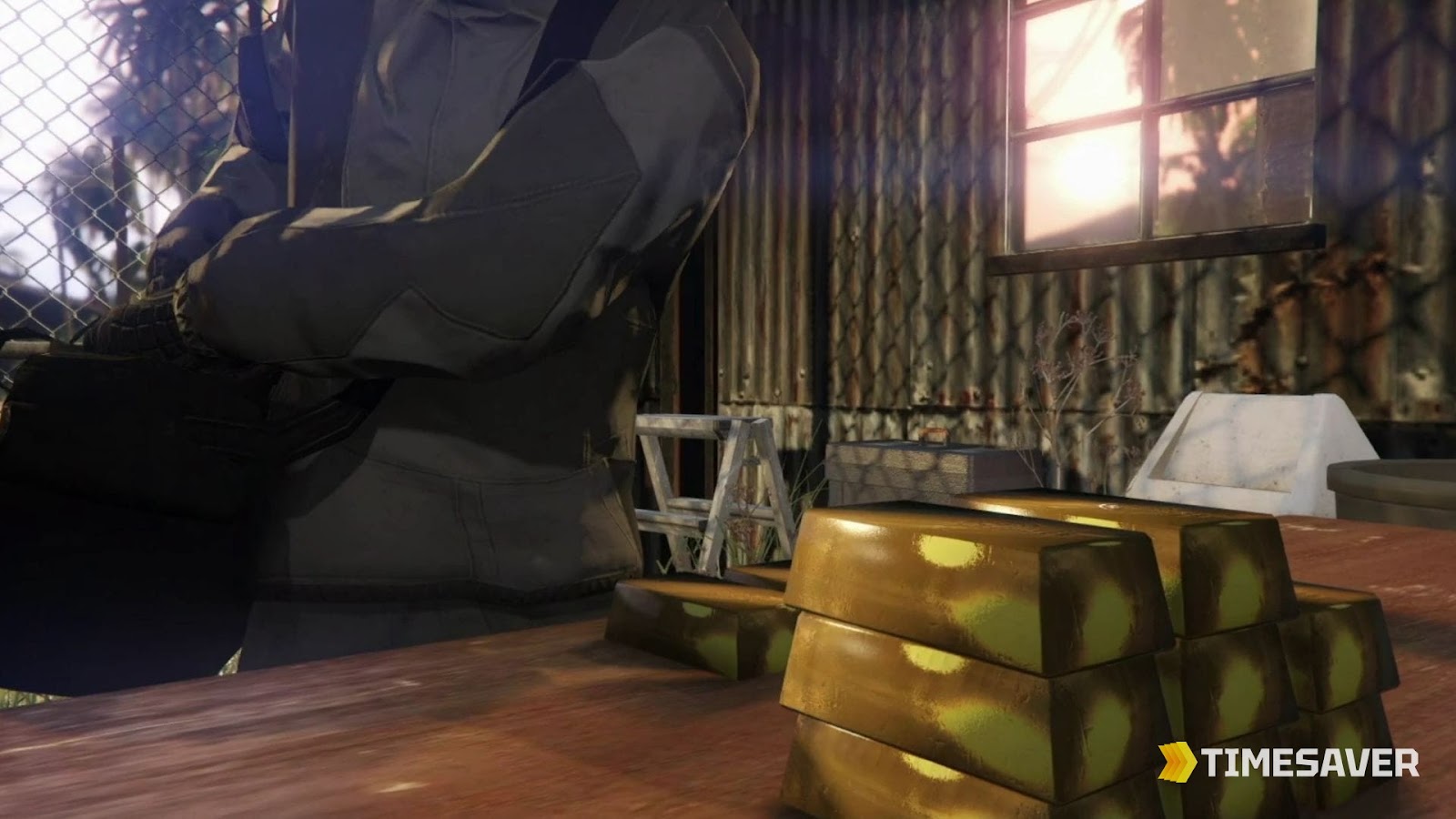 Stacks of gold bars — the best secondary loot in the Cayo Perico Heist