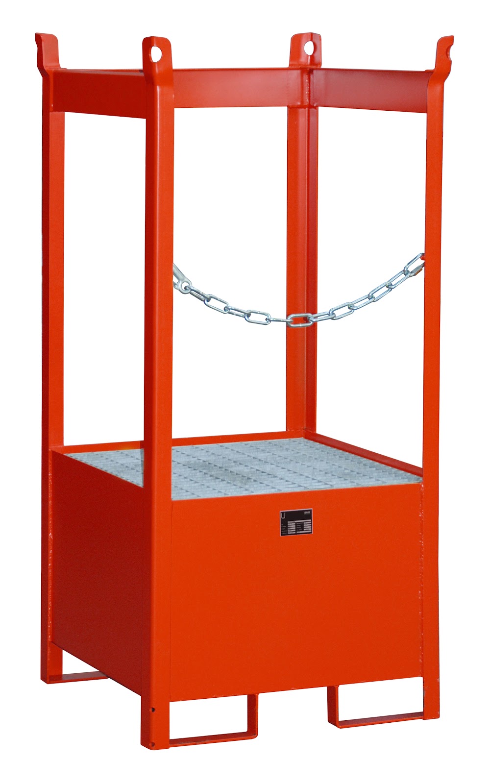 Vaten-stapelpallets FSP-1, gelakt, Vuurrood