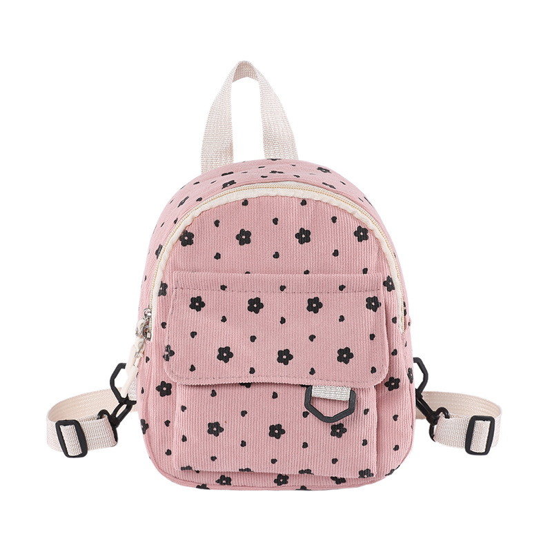 Small cotton backpack, abrasion resistant