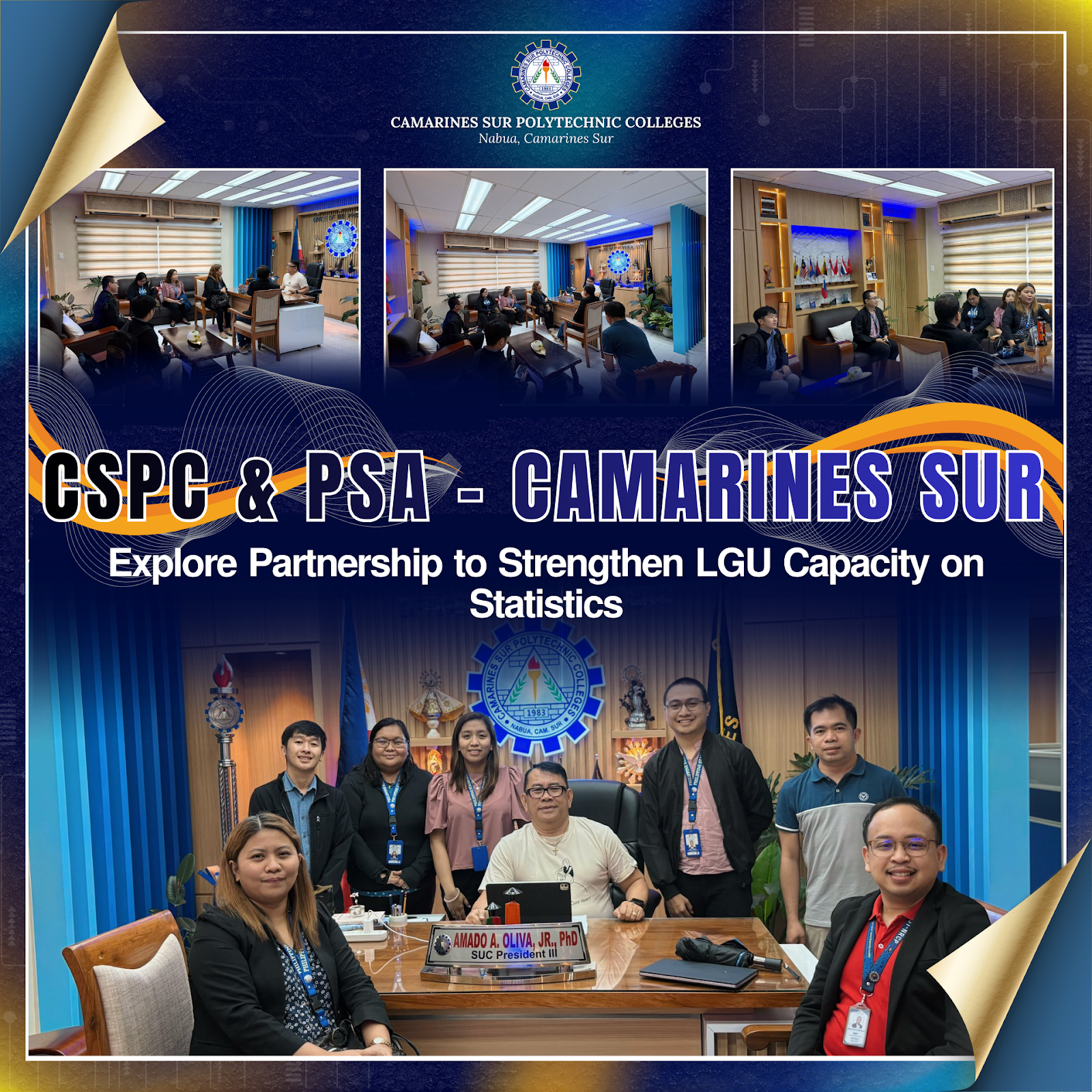 𝗖𝗦𝗣𝗖, 𝗣𝗦𝗔-𝗖𝗮𝗺𝗮𝗿𝗶𝗻𝗲𝘀 𝗦𝘂𝗿 𝗘𝘅𝗽𝗹𝗼𝗿𝗲 𝗣𝗮𝗿𝘁𝗻𝗲𝗿𝘀𝗵𝗶𝗽 𝘁𝗼 𝗦𝘁𝗿𝗲𝗻𝗴𝘁𝗵𝗲𝗻 𝗟𝗚𝗨 𝗖𝗮𝗽𝗮𝗰𝗶𝘁𝘆 𝗼𝗻 𝗦𝘁𝗮𝘁𝗶𝘀𝘁𝗶𝗰𝘀