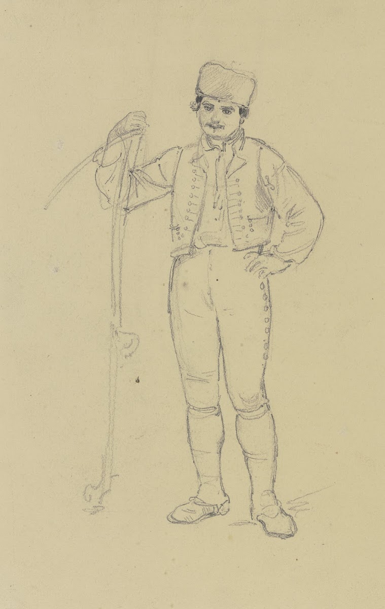 Farmer with a fur cap