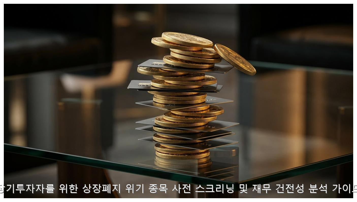 장기투자자를 위한 상장폐지 위기 종목 사전 스크리닝 및 재무 건전성 분석 가이드 핵심 안내 및 분석 인포그래픽 (6)