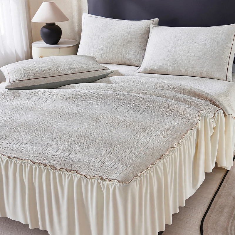 Ice Crystal Bedding with Bed Skirt, 3-piece