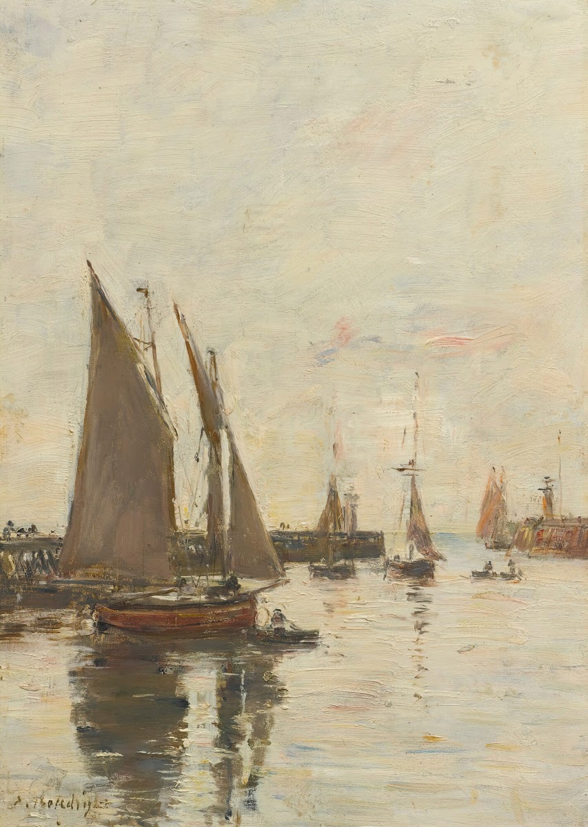 Trouville Les Jetées Marée Haute circa 1885 90