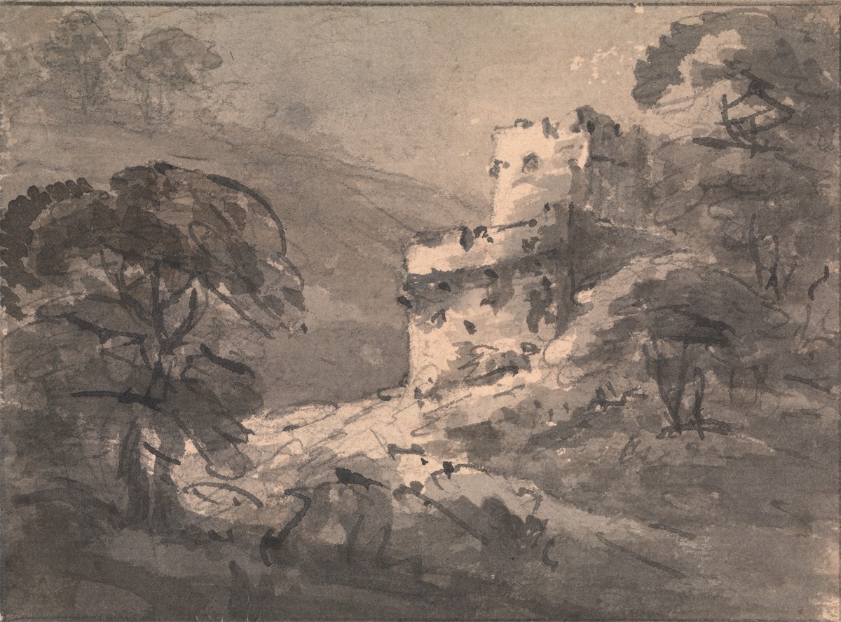Landscape with a Ruined Castle on the Right between 1745 and 1748