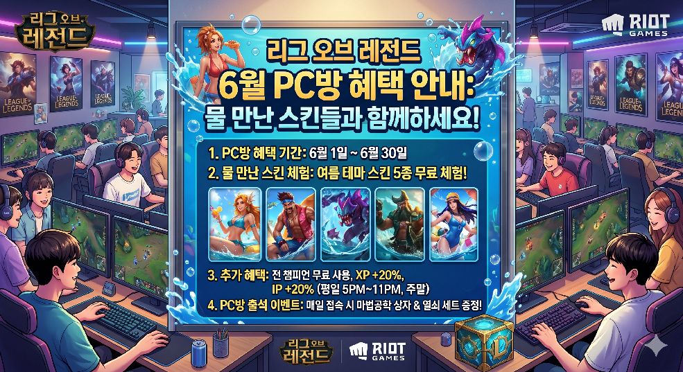 6월 PC방 혜택 안내
