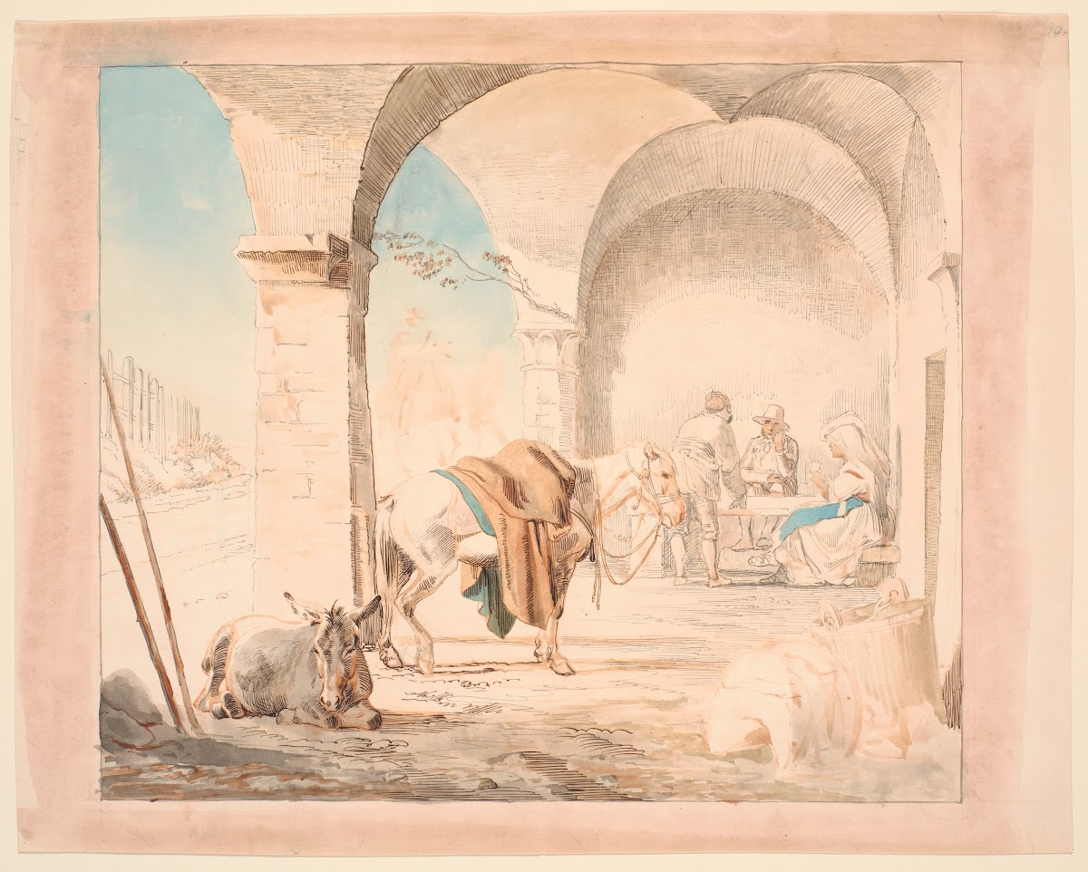 Scene fra et osteri 1845