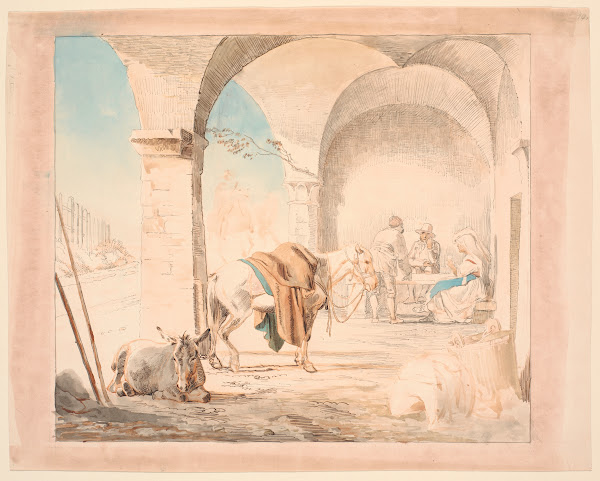 Scene fra et osteri 1845