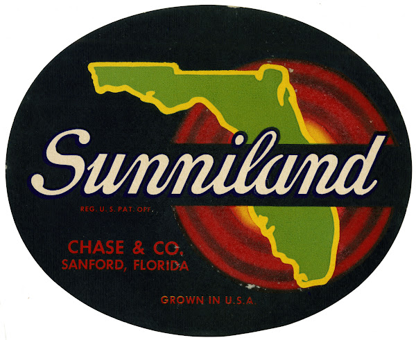 Sunniland Produce Label 1930 1950