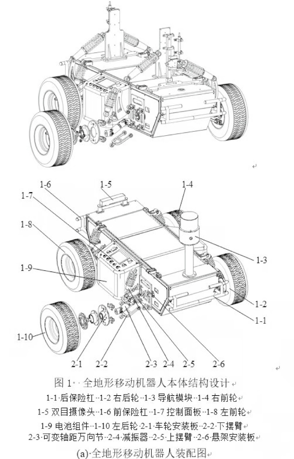 Study of a Moment Suspension Mechanism for Off-Road Operation of a Multi-Terrain Mobile Robot