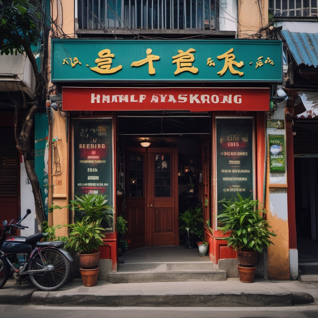 Hình minh họa: Khung cảnh cửa hàng và quy trình kinh doanh