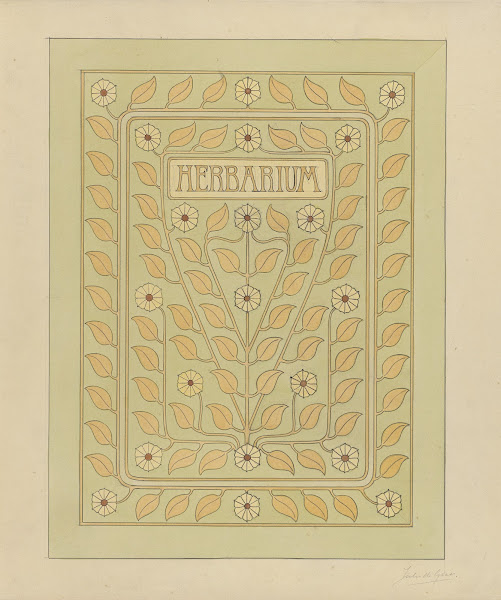 Design for a cover for a herbarium 20th century