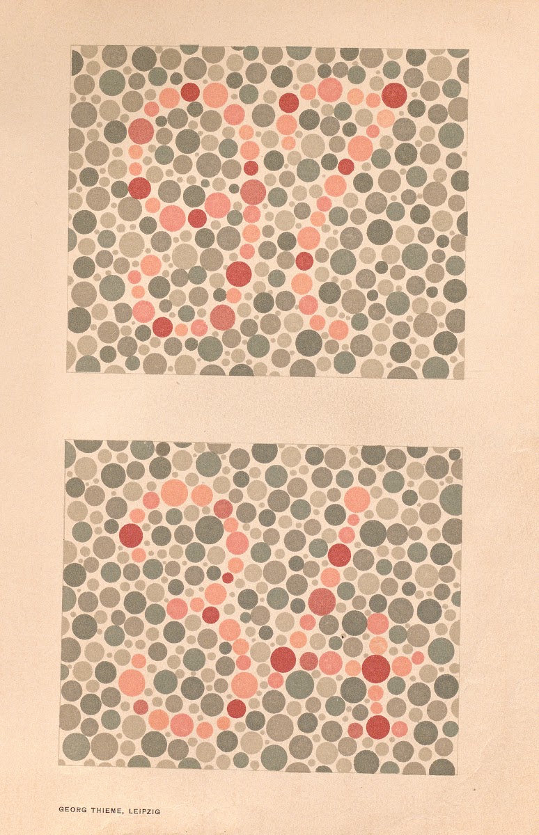 Stillings pseudo isochromatic plates for testing color perception Pl11 1929
