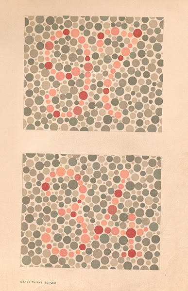Stillings pseudo isochromatic plates for testing color perception Pl11 1929