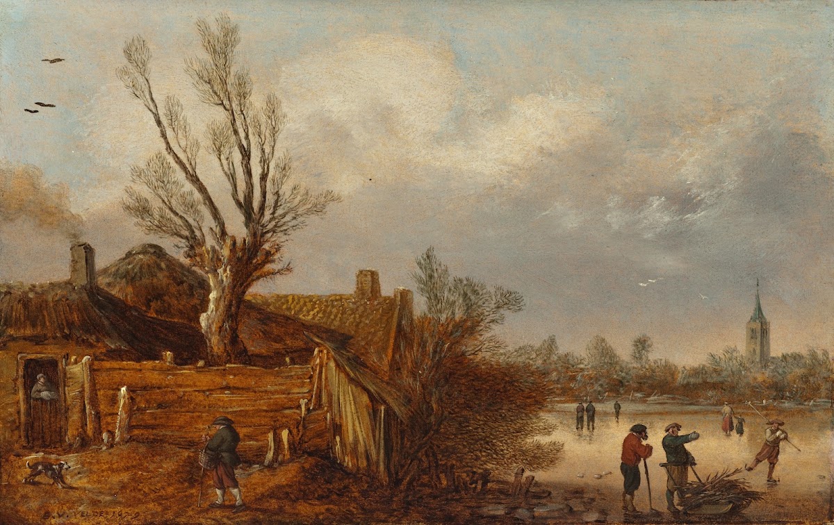 Cottages and Frozen River 1629