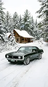 Retro 80s Synthwave Grid Landscape