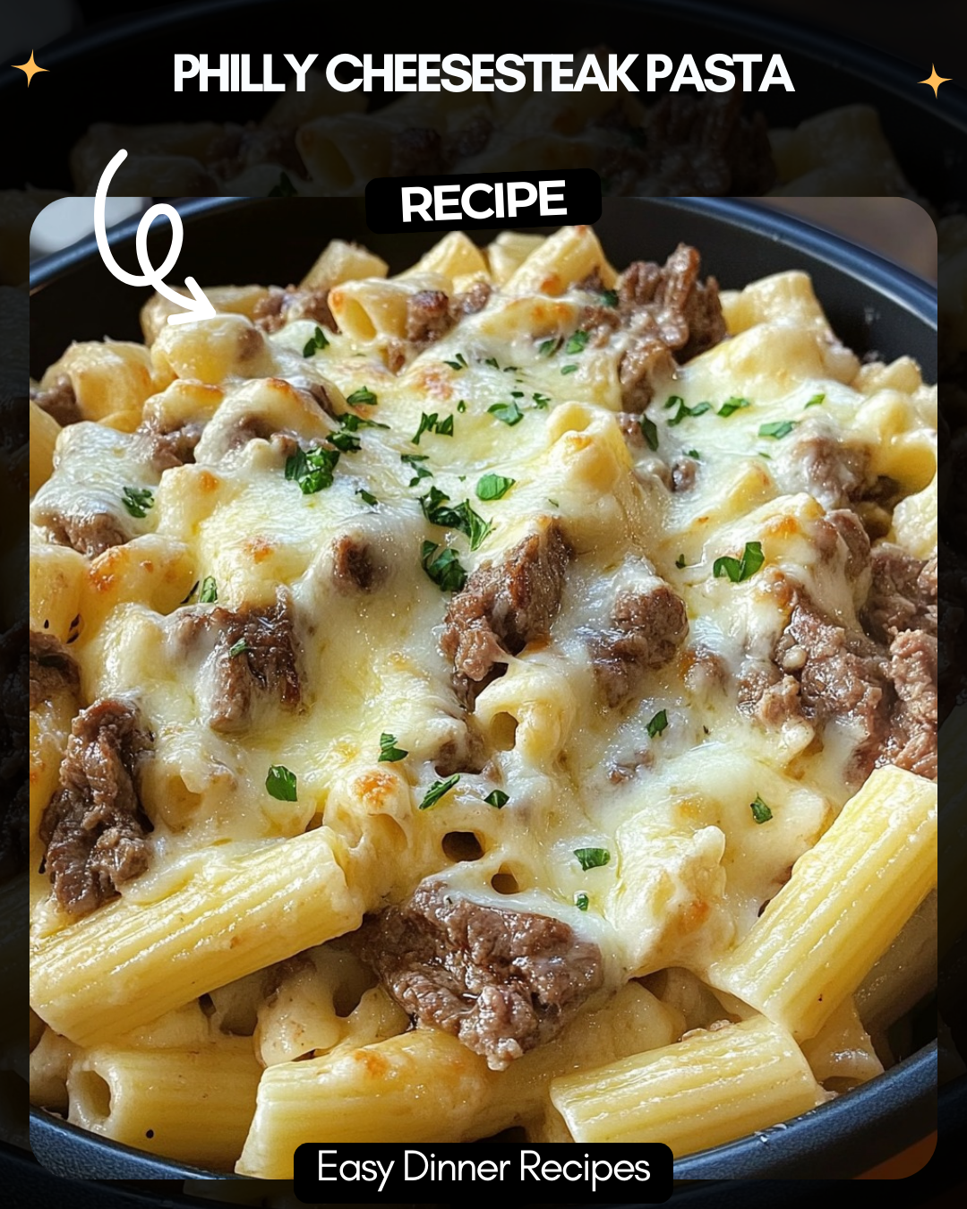 Philly Cheesesteak Pasta