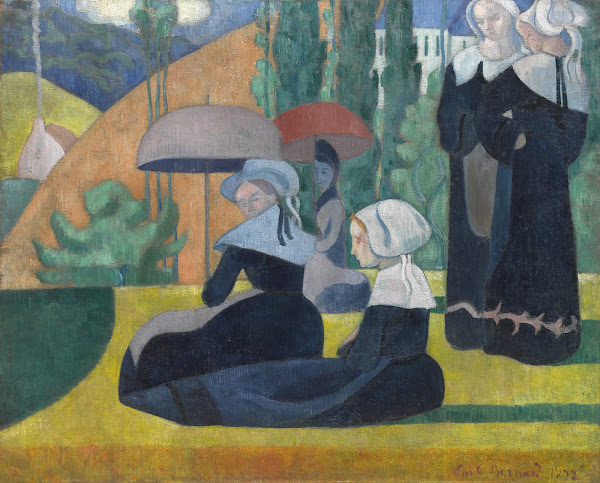 Breton Women with Umbrellas 1892