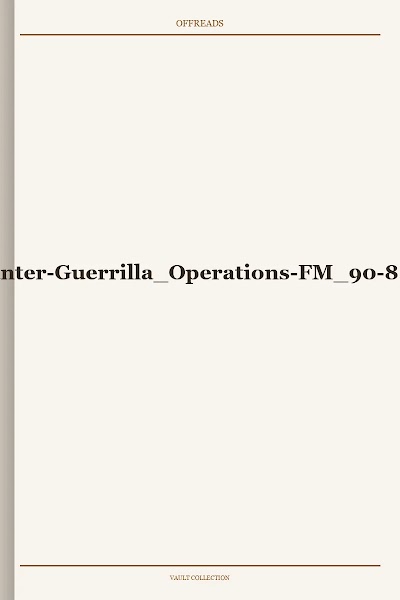 Counter-Guerrilla Operations-FM 90-8