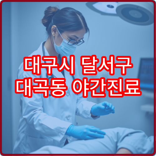 대구시 달서구 대곡동 야간진료 이비인후과 안내