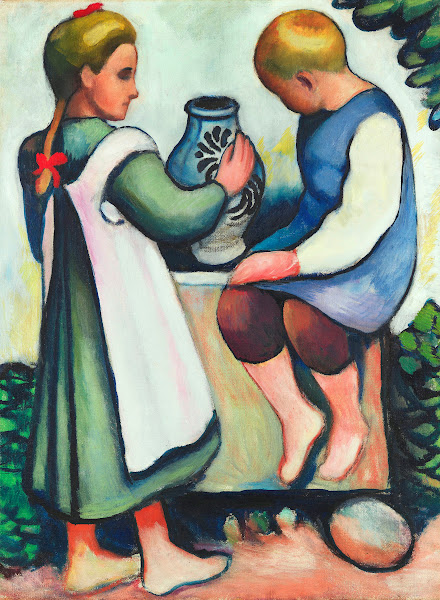 Kinder am Brunnen II 1910