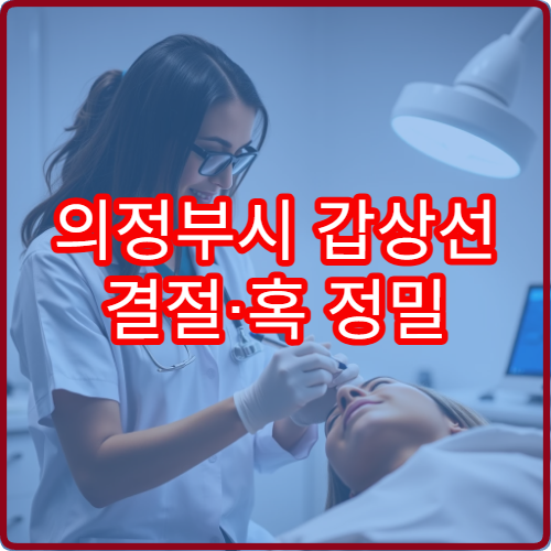 의정부시 갑상선 결절·혹 정밀 검사 가능한 병원 정보