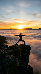 Macro Green Leaf with Morning Dew Drops