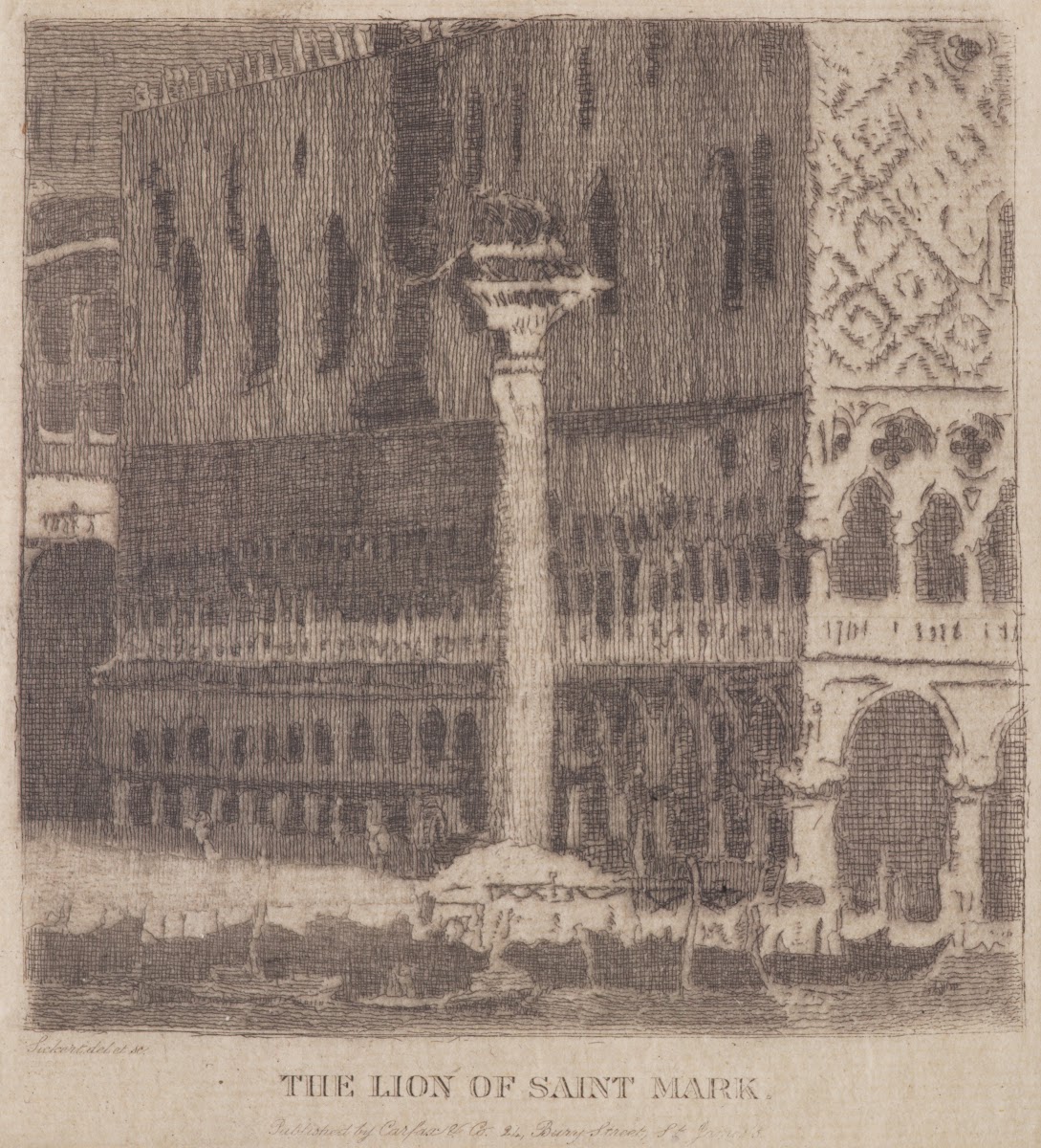 The Lion of St Mark Venice 1915