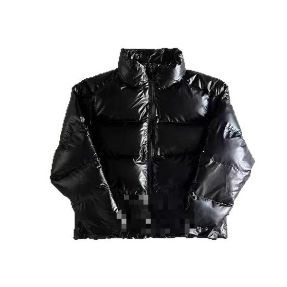 Men's Streetwear Quilted Jacket with Letter Print