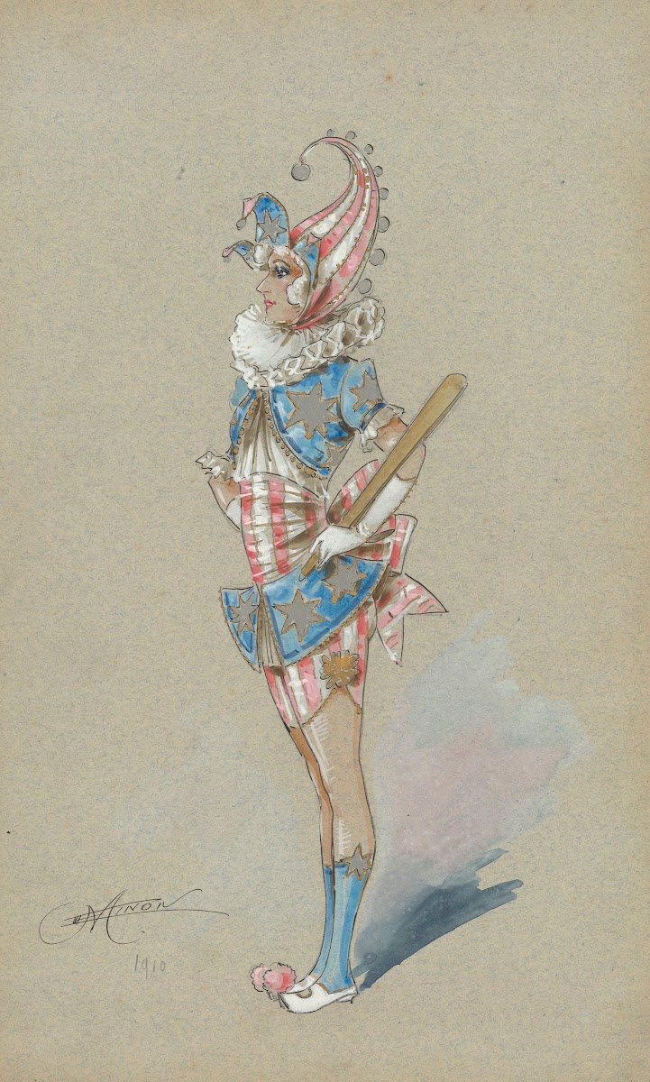 Costumes de revue  onze maquettes de costumes 1910