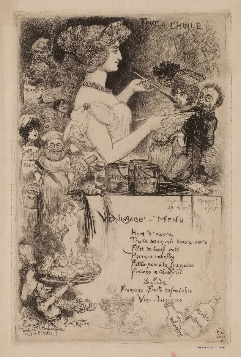Déjeuner Mariani le 29 avril 1905 1905