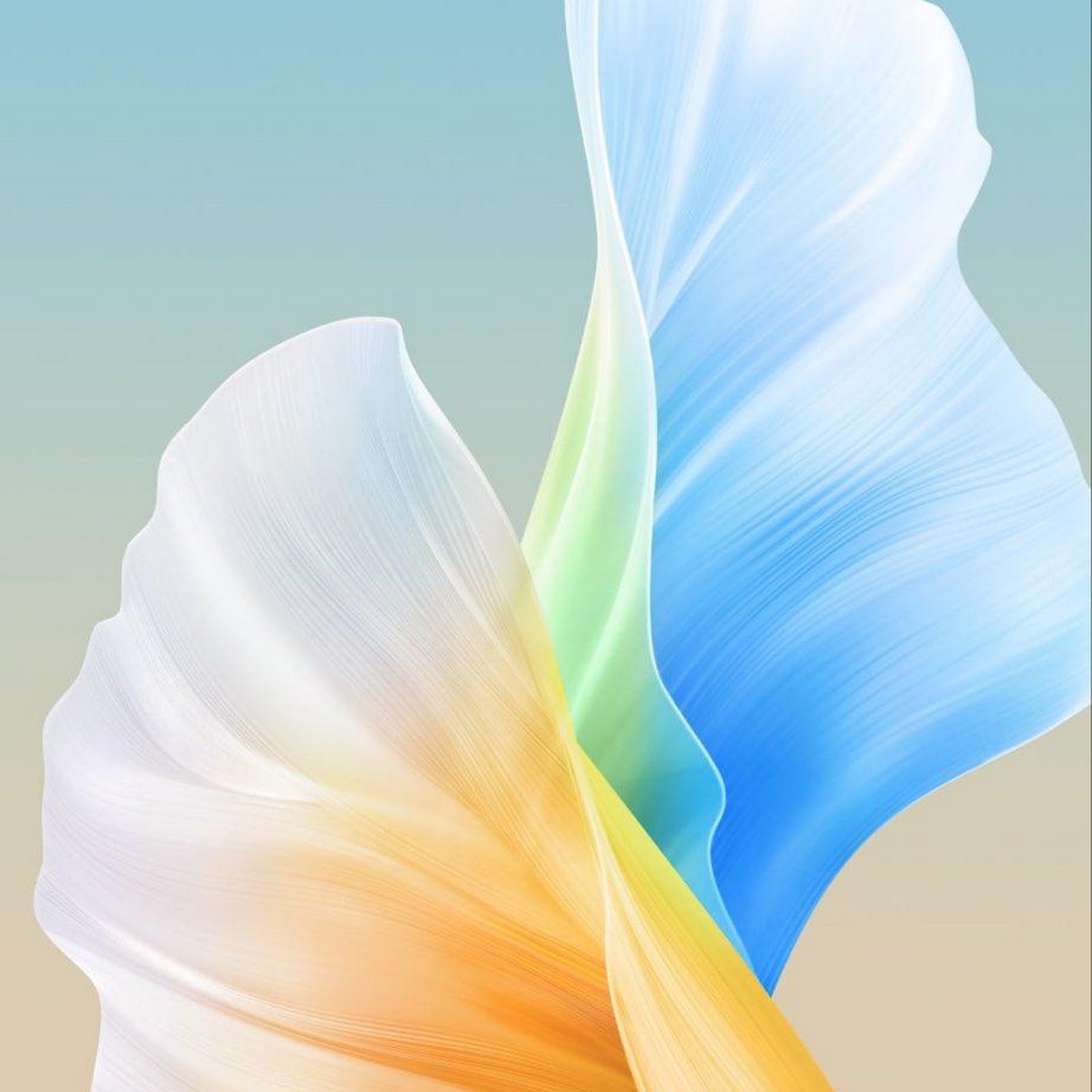 Download Flowing Colorful Silk Ribbon iPhone